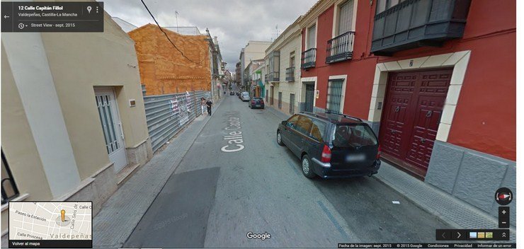 Calle Capitán Fillol. Foto: Google Maps
