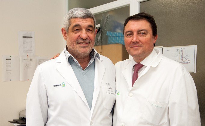 Antonio Gómez y Manuel Estéban. Urólogos del Hospital Virgen de la Salud y del Hospital Nacional de Parapléjicos respectivamente. Foto: Carlos Monroy