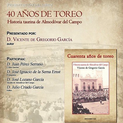 Cartel de la presentación del libro este viernes en Almodóvar (Copiar)