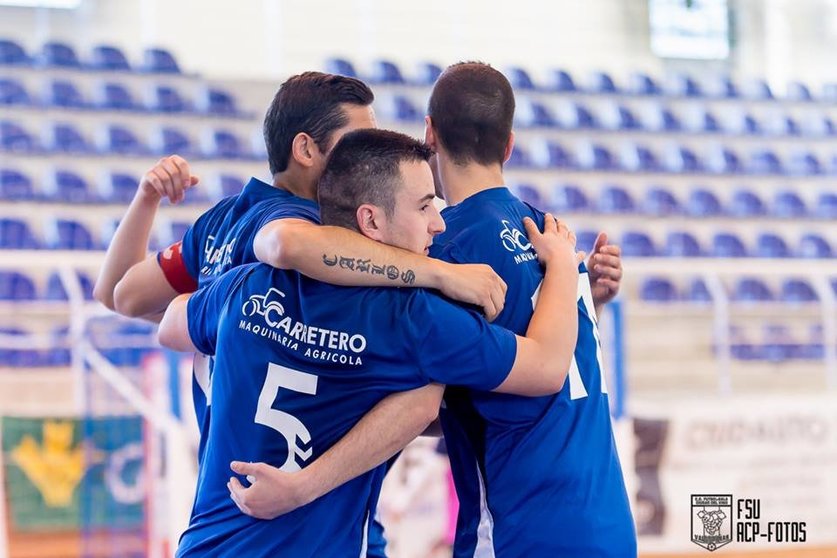 Celebración de un gol del filial ante Talavera - Foto ACP-FSValdepeñas