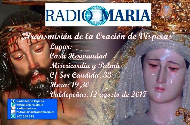 Cartel retransmisión Oración de Vísperas Radio María (Copiar)