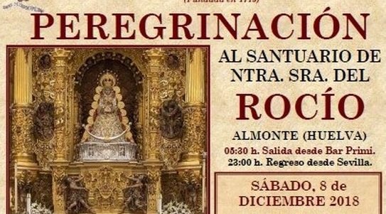 Cartel Peregrinación al Rocío 2018