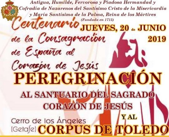 Cartel Peregrinación Corazón de Jesús 2019