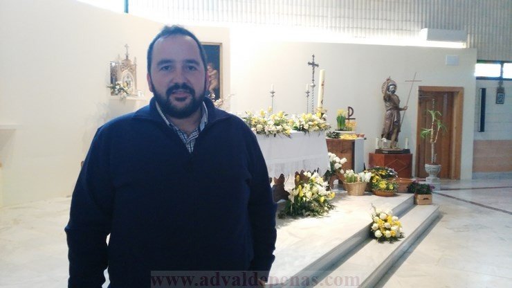 Ruben Villalta, párroco de la Iglesia de Nuestra Señora de la Paz y San Juan Bautista de Valdepeñas