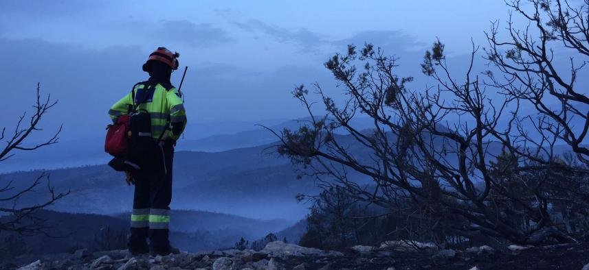 incendo controlado en yeste