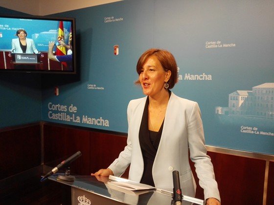 Blanca Fernández en rueda de prensa Blanca Fernández en rueda de prensa