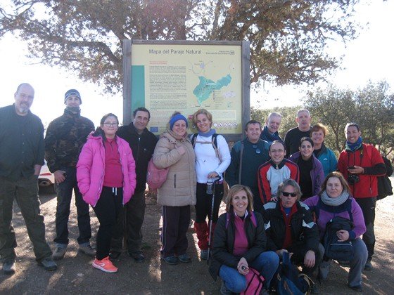 Parte del Grupo en la zona de acceso a Las Cimbarras Parte del Grupo en la zona de acceso a Las Cimbarras