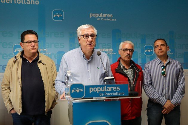 Manuel Soria, José Lozano, Jesús González y Fernando Torres durante la rueda de prensa Manuel Soria, José Lozano, Jesús González y Fernando Torres durante la rueda de prensa