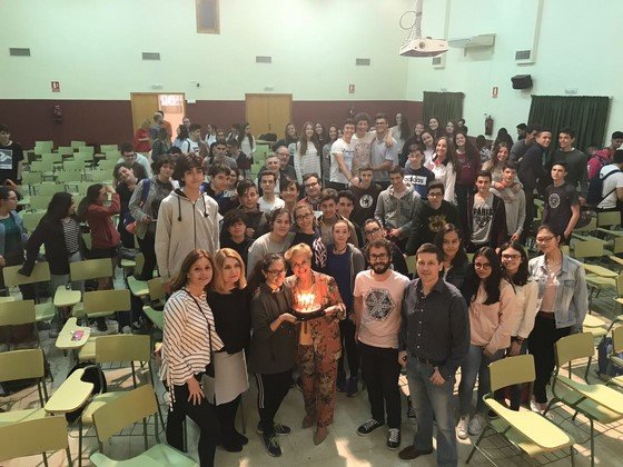 Quintanilla tras su charla en Tomelloso