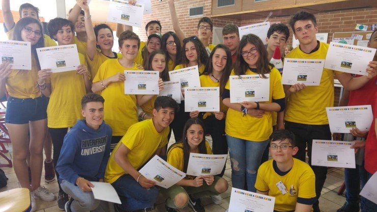 Alumnos del Bernardo de Balbuena de Valdepeñas que han estado de Eramus+ en Francia