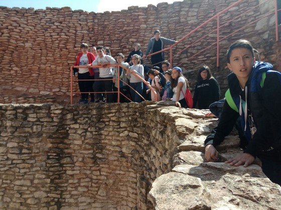 Alumnos del IES Francisco de Quevedo en la Motilla del Azuer Alumnos del IES Francisco de Quevedo en la Motilla del Azuer