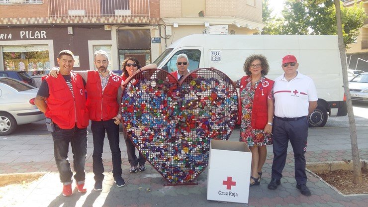 Cruz Roja Valdepeñas y sus tapones solidarios
