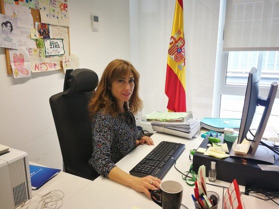 La juez valdepeñera Rosa Esperanza Sánchez en su despacho La juez valdepeñera Rosa Esperanza Sánchez en su despacho
