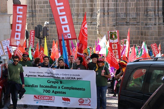 Manifestación en Toledo de Agentes Medioambientales Manifestación en Toledo de Agentes Medioambientales