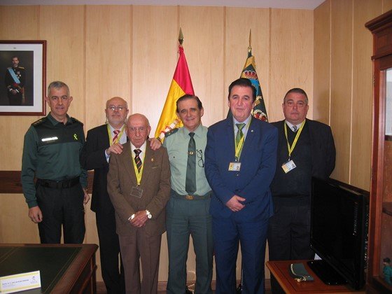 En la fotografía (Guardia Civil), un momento de la audiencia con el General Arraz