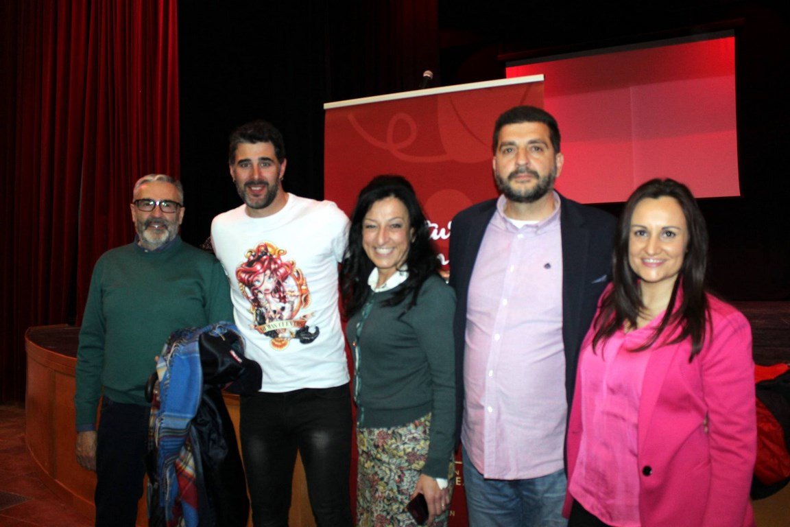 Villanueva de los Infantes. Autoridades con David Amor Villanueva de los Infantes. Autoridades con David Amor