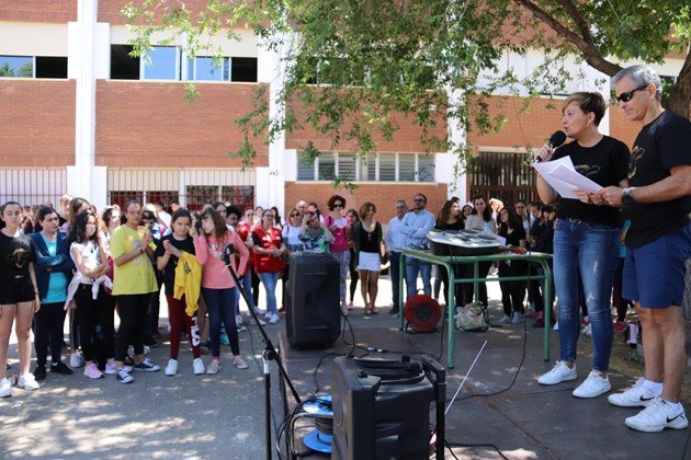 Maceteros igualdad solidarios IES Azuer (Manzanares)