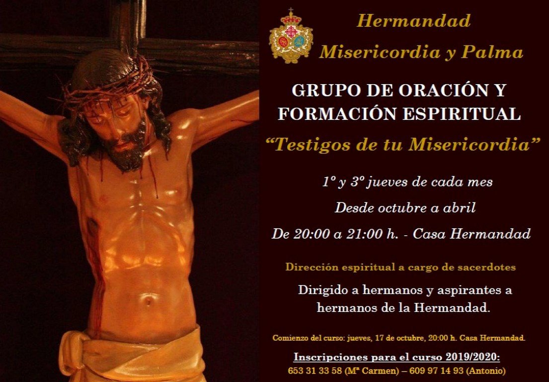 Cartel Grupo de oración y formación