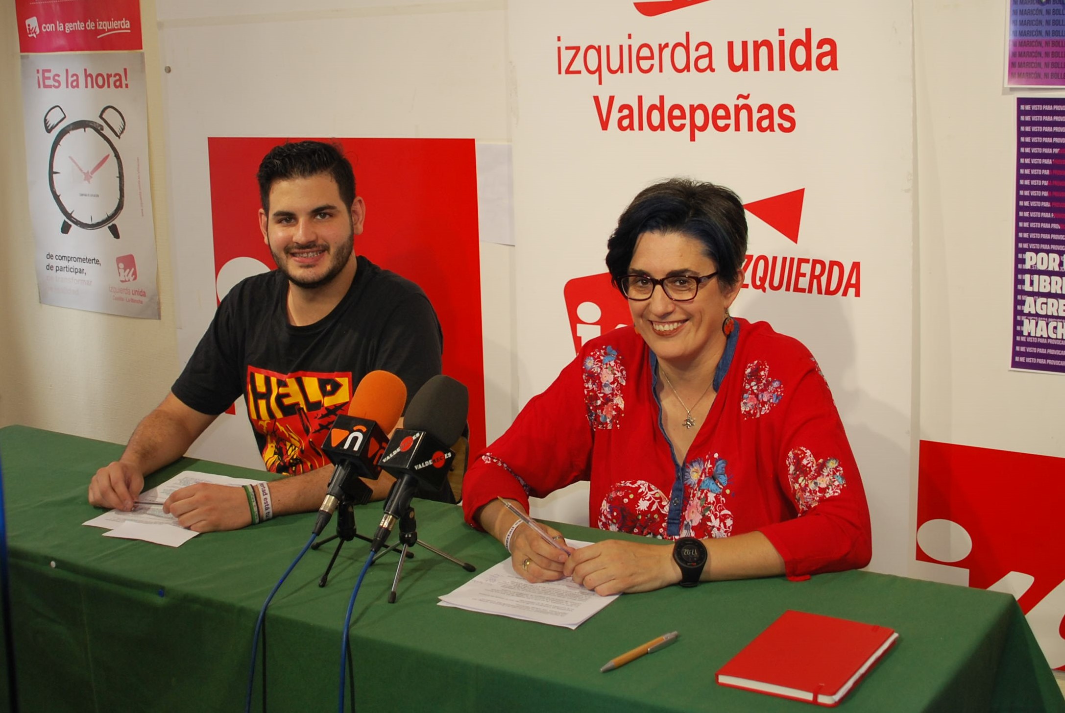 Alberto Parrilla y Juana Caro de IU Valdepeñas